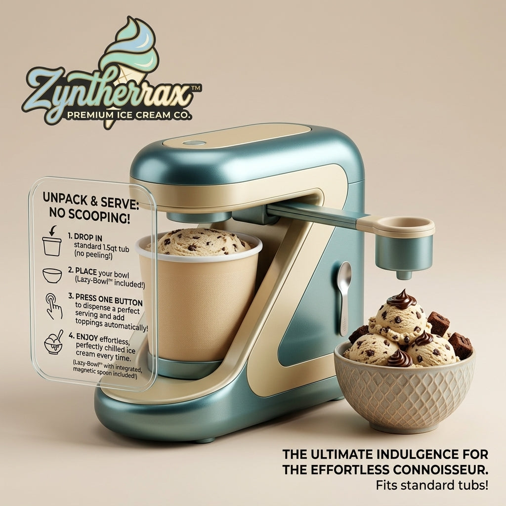 Zyntherrax™ Lazy-Scoop™ Premium Ice Cream Dispenser